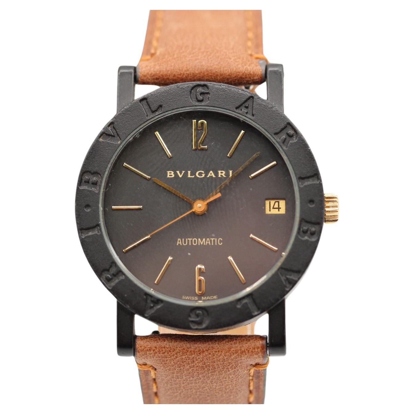 Bvlgari Bvlgari BB 33 SS CH Black Dial Certified and Warranty at