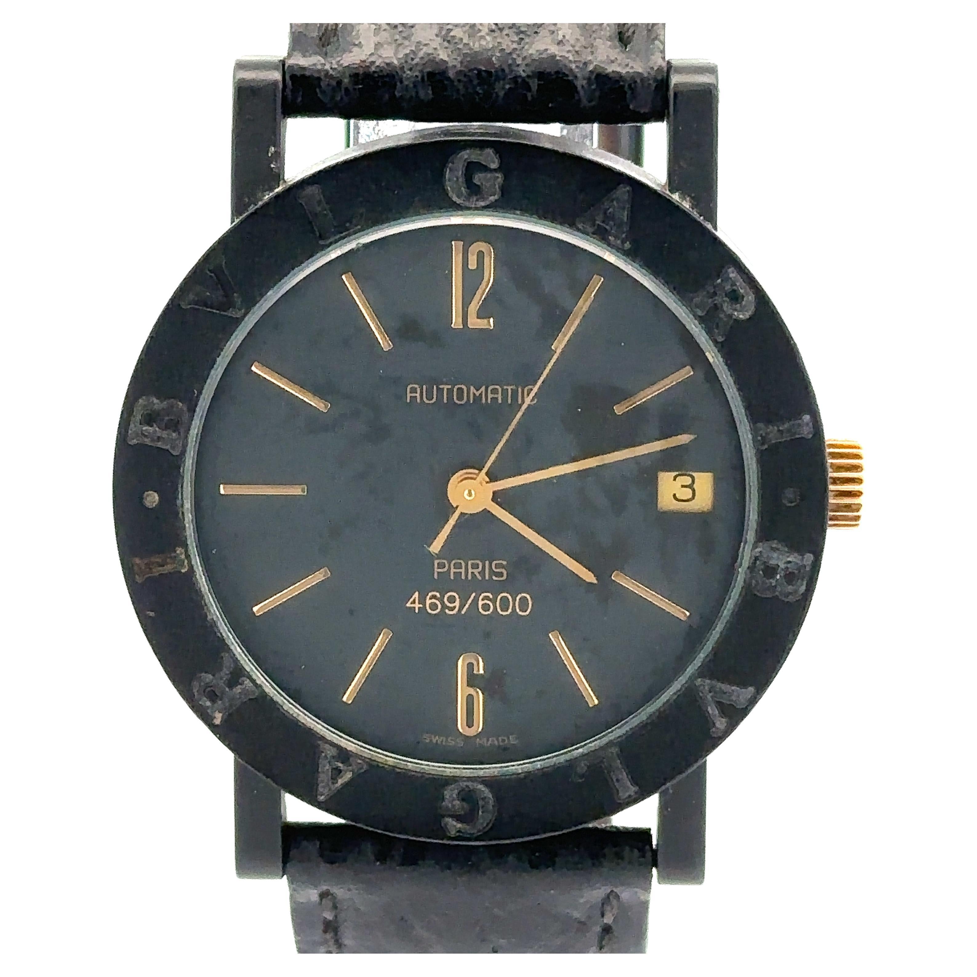 Bvlgari Carbon Gold Limited Edition Paris 33mm Automatic Swiss Wrist Watch