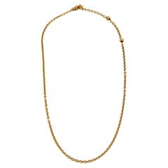 Bvlgari Catene 18k Yellow Gold Adjustable Chain Necklace
