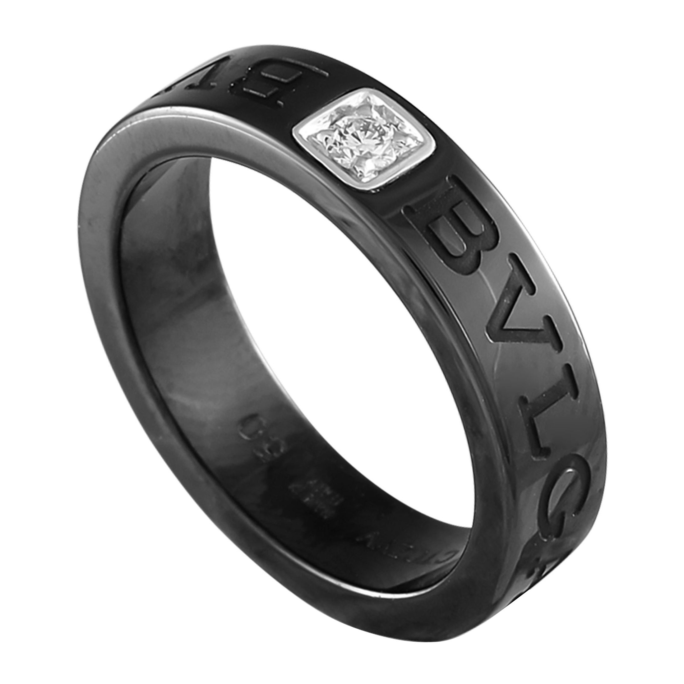 Bvlgari Ceramic Diamond Ring