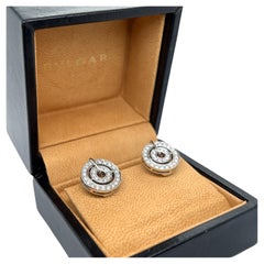 Bvlgari "Cerchi Astrale" Diamond Earrings in 18 Karat White Gold