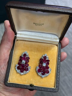 Bvlgari Certified Natural Burmese Ruby Earrings