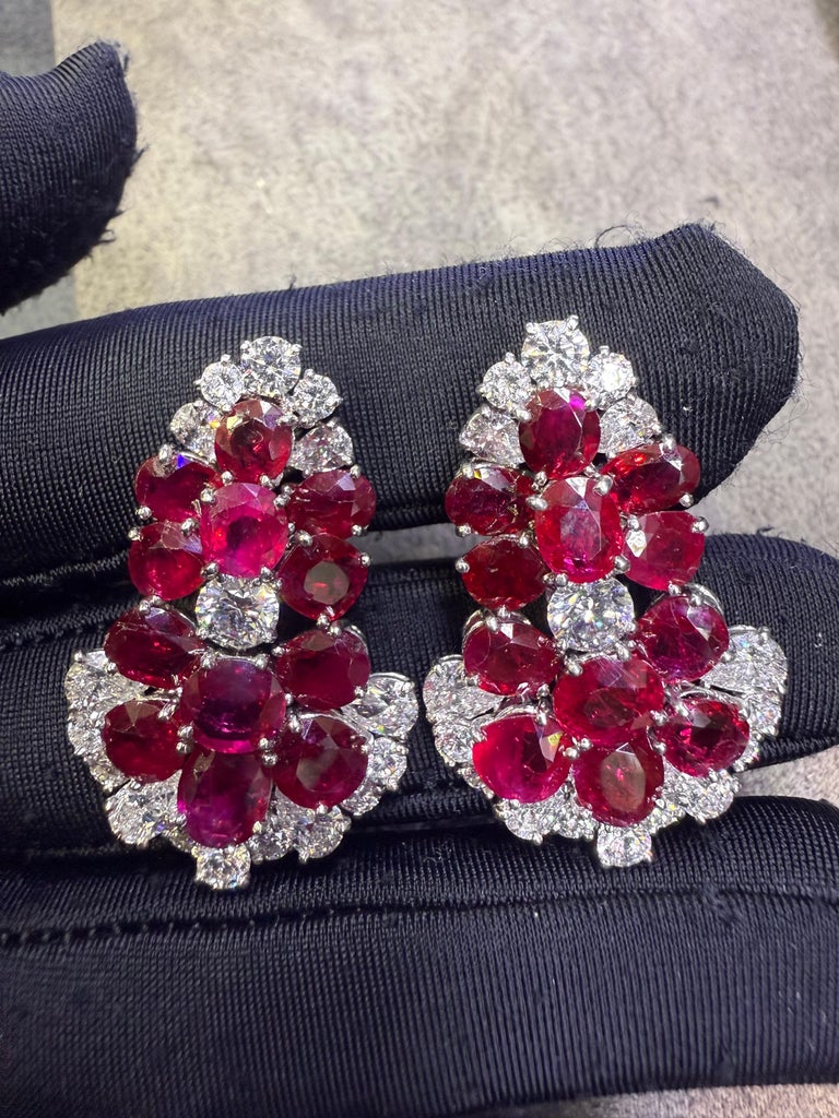 Bvlgari Certified Natural Burmese Ruby Earrings photo 2