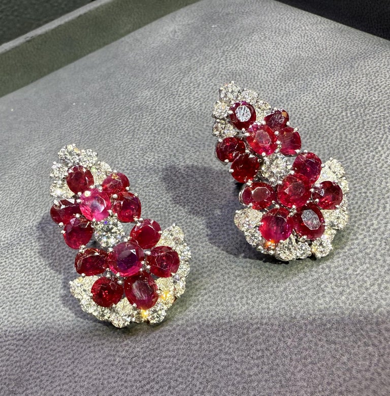 Bvlgari Certified Natural Burmese Ruby Earrings photo 3