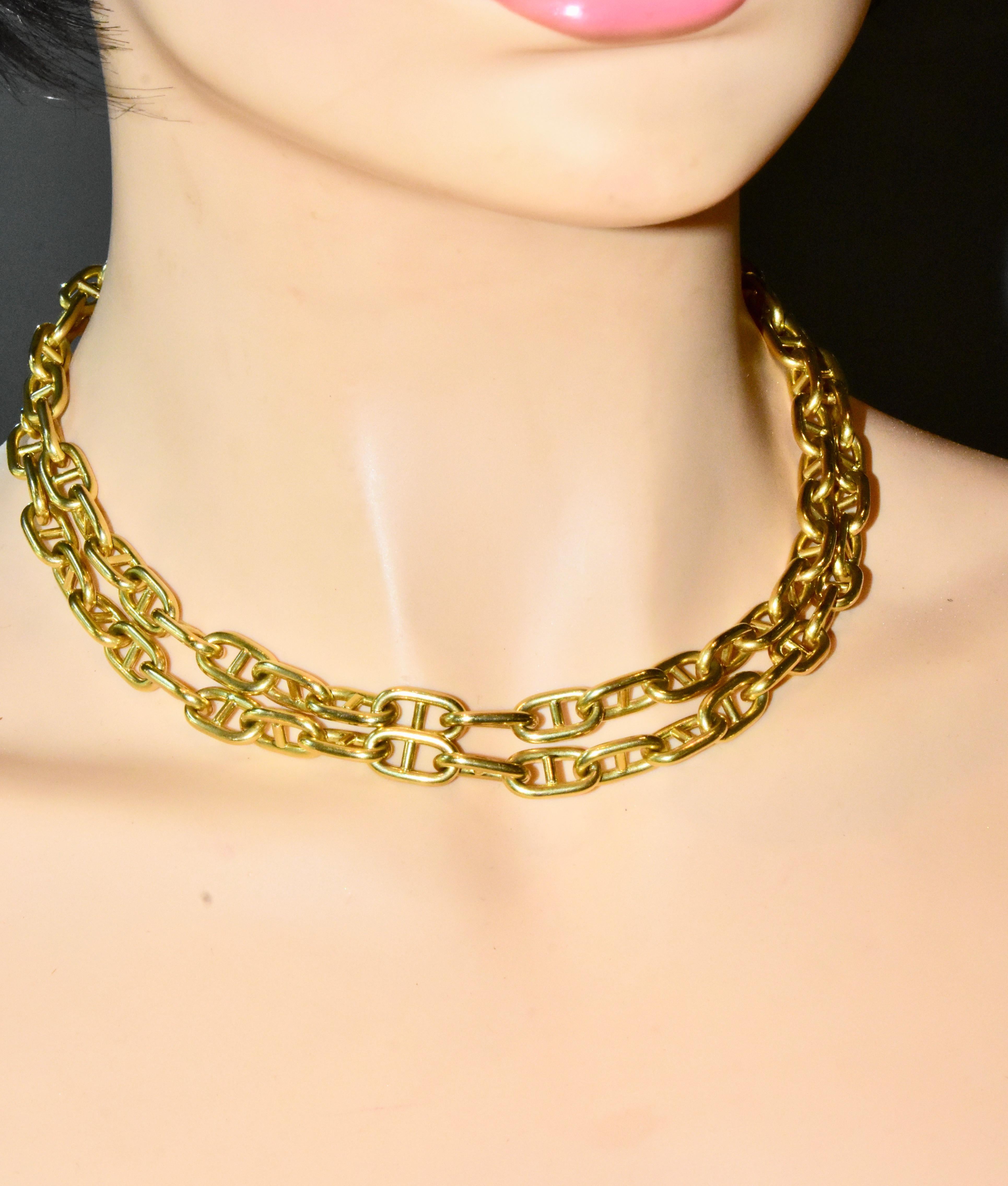 Contemporary Bvlgari Chain of Solid 18K Gold