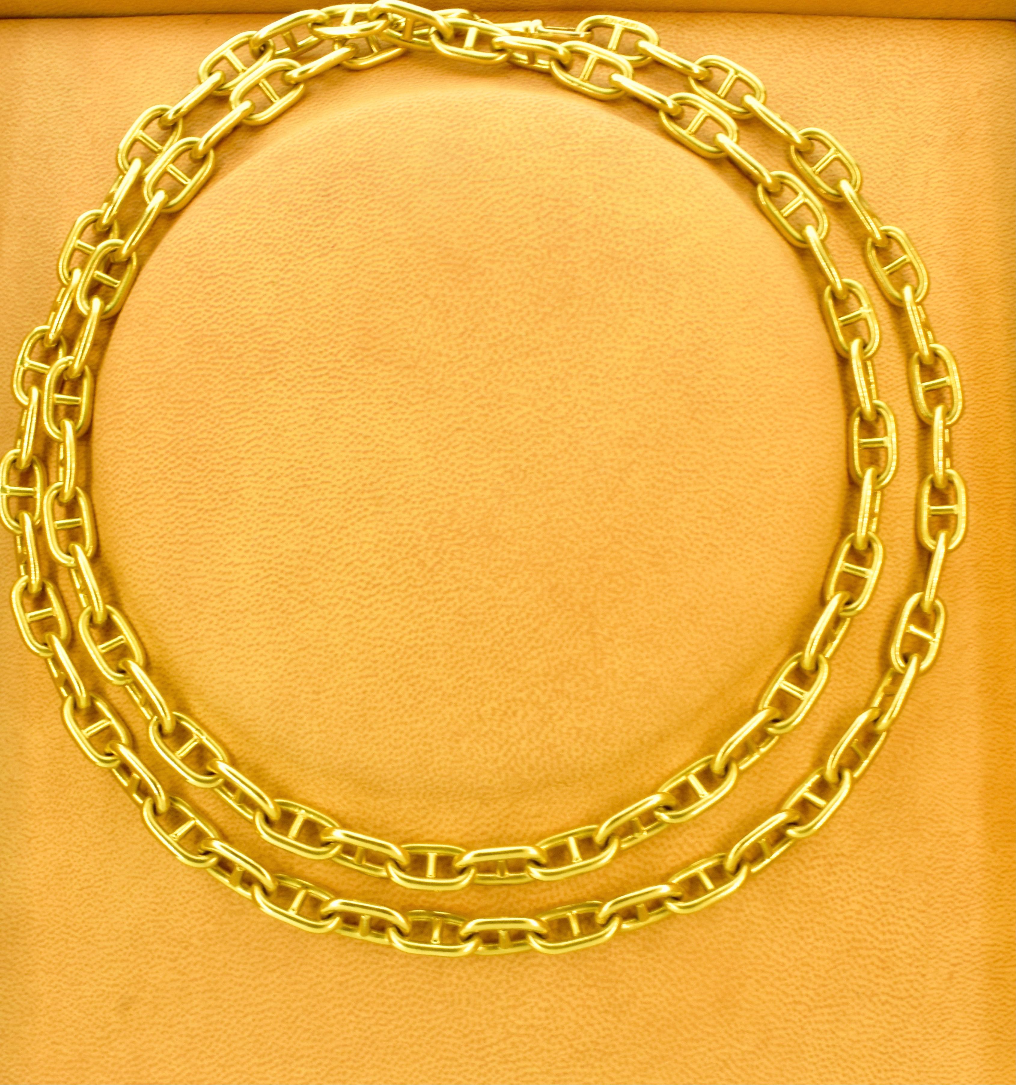 Women's or Men's Bvlgari Chain of Solid 18K Gold