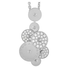 Bvlgari Cicladi 18K White Gold 0.50 Ct Diamond Pendant Necklace
