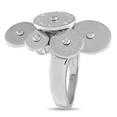 Bvlgari Cicladi 18K White Gold 5-Disc Ring