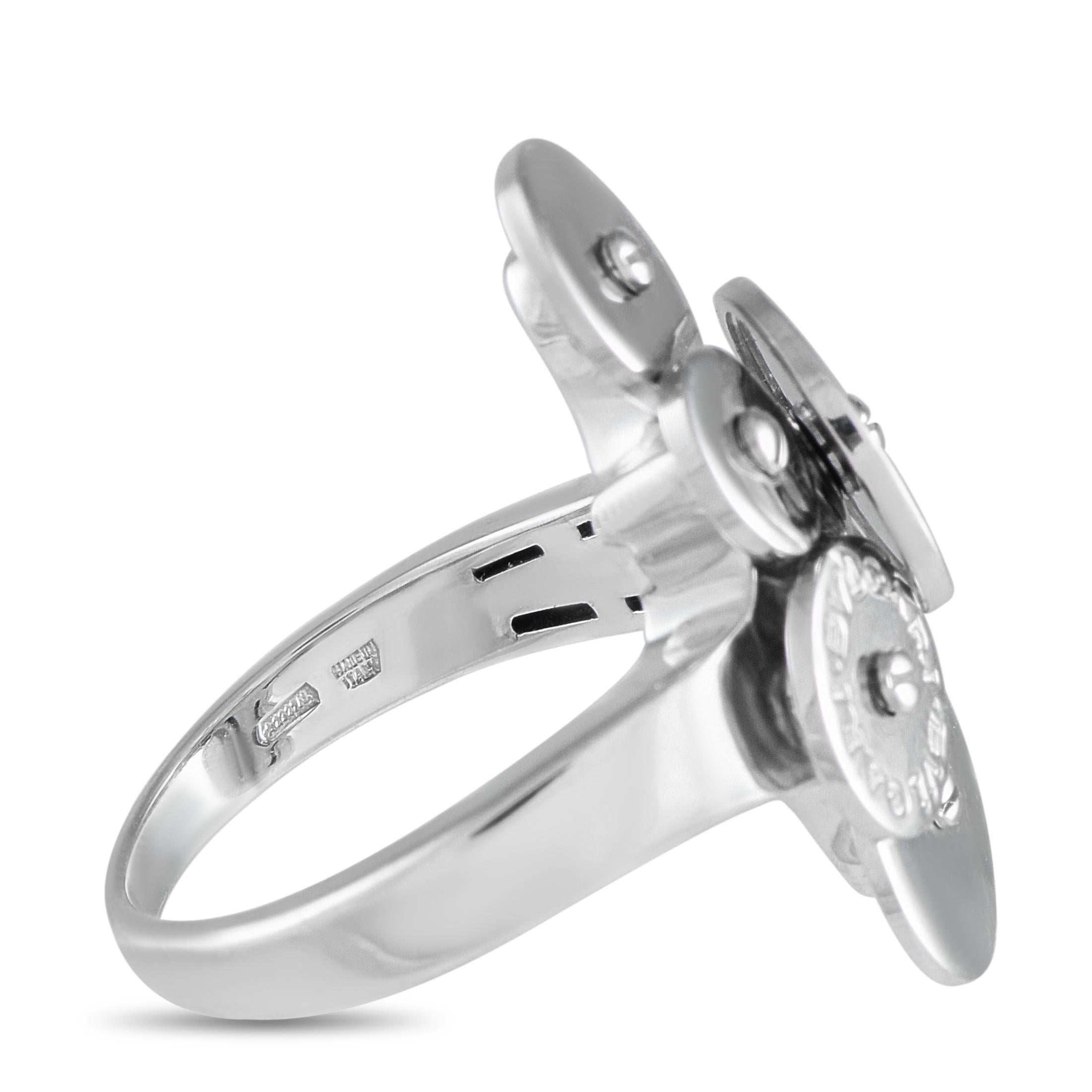 Women's Bvlgari Cicladi 18K White Gold 5-Disc Ring