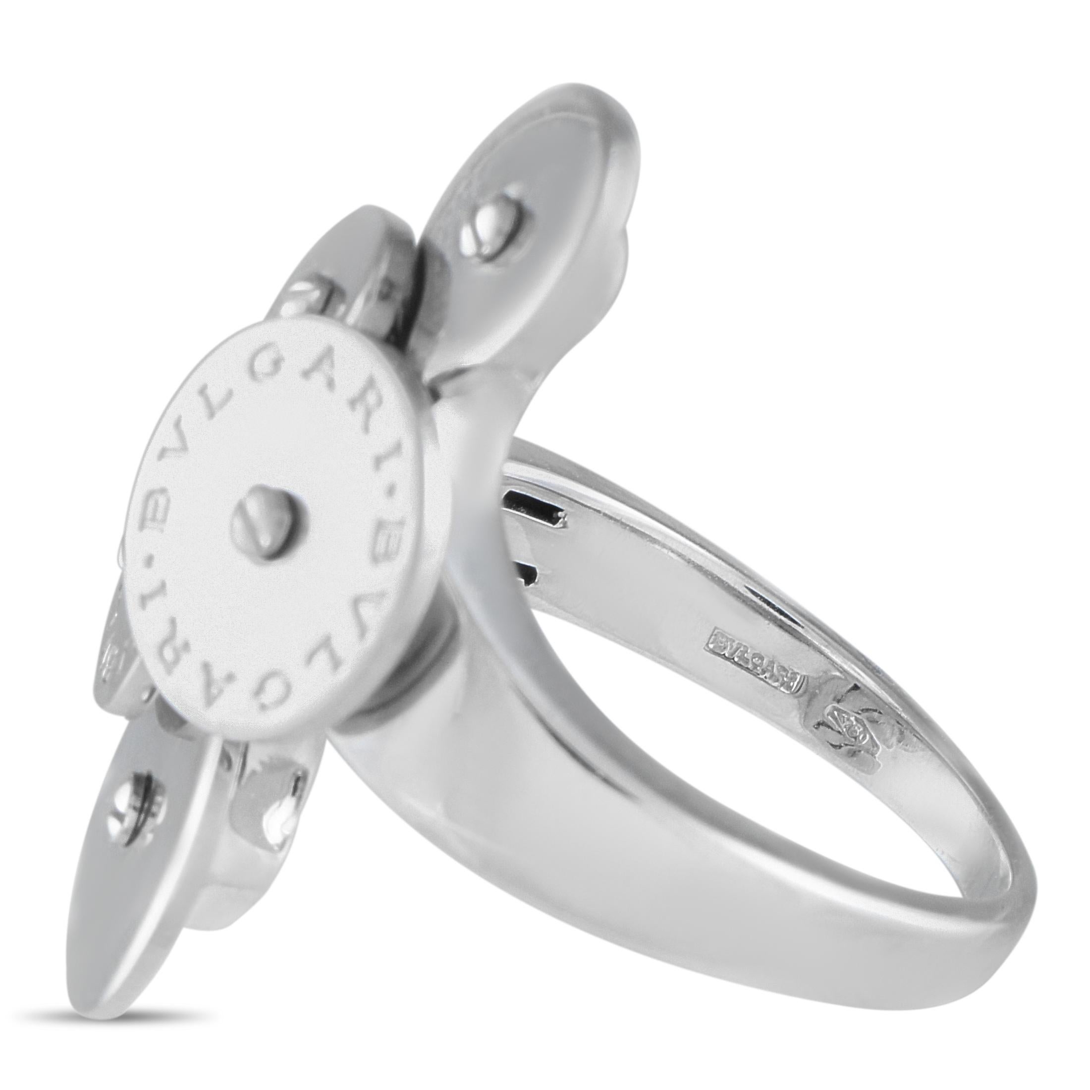 Bvlgari Cicladi 18K White Gold 5-Disc Ring 1