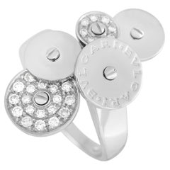 Anello Bvlgari Cicladi in oro bianco 18 carati con diamante