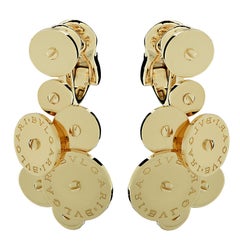 Bvlgari Cicladi 18k Yellow Gold Disc Earrings