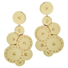 Bvlgari Cicladi 18k Yellow Gold Disc Earrings
