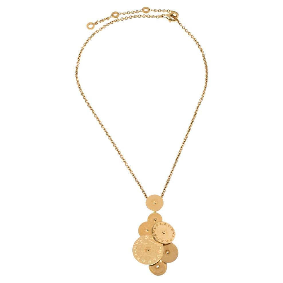 Bvlgari Cicladi 18K Yellow Gold Pendant Necklace