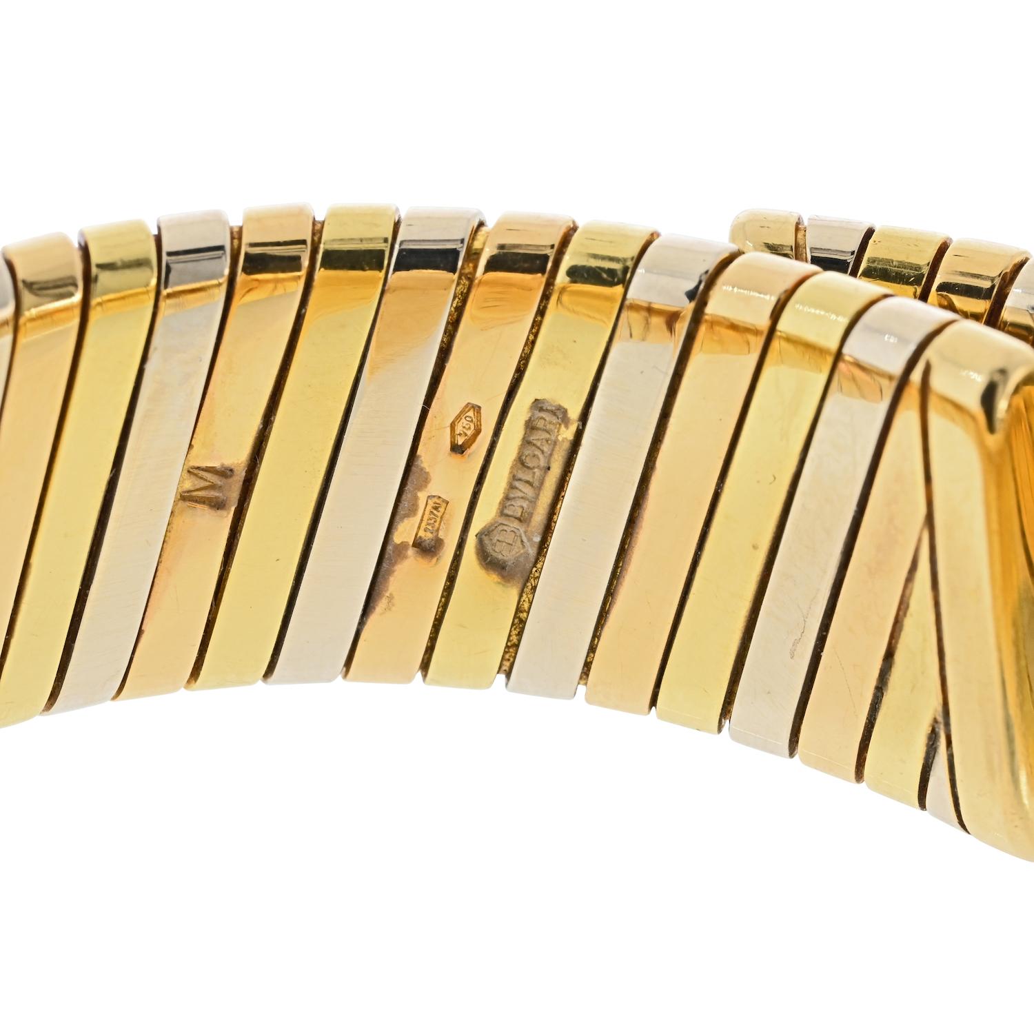 Reloj de cuarzo Bvlgari Circa 1990 18K Two Tone BB 26 2T 26mm Dial en venta 1