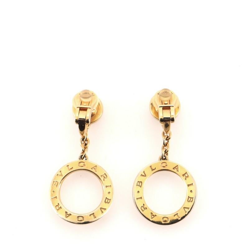 bvlgari round earrings