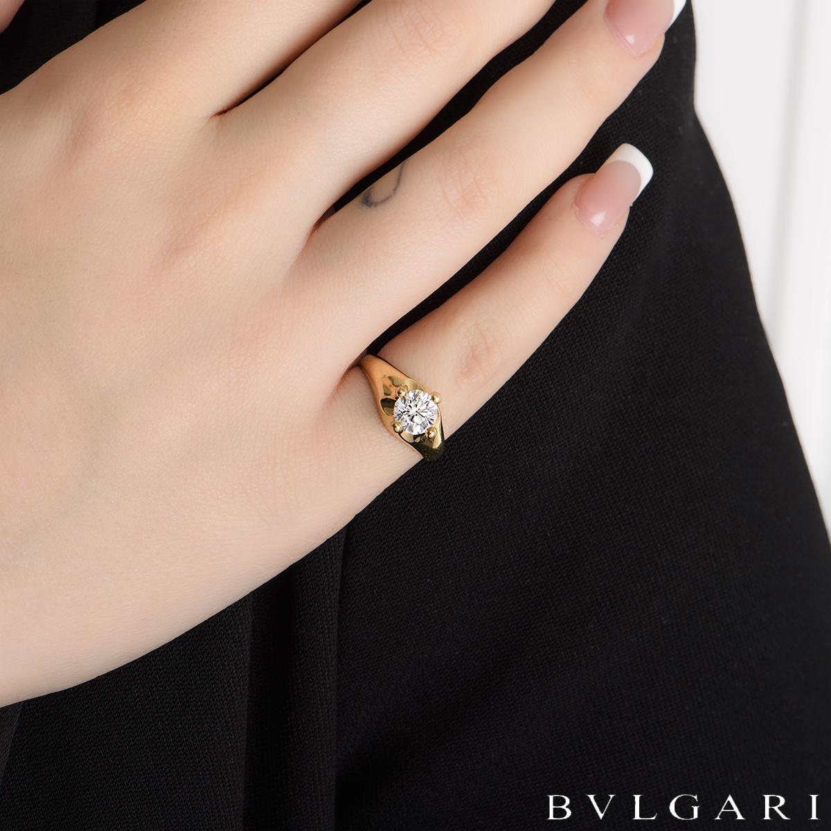 Bvlgari Corona Diamant-Ring 1,00ct F/VS1 Damen im Angebot