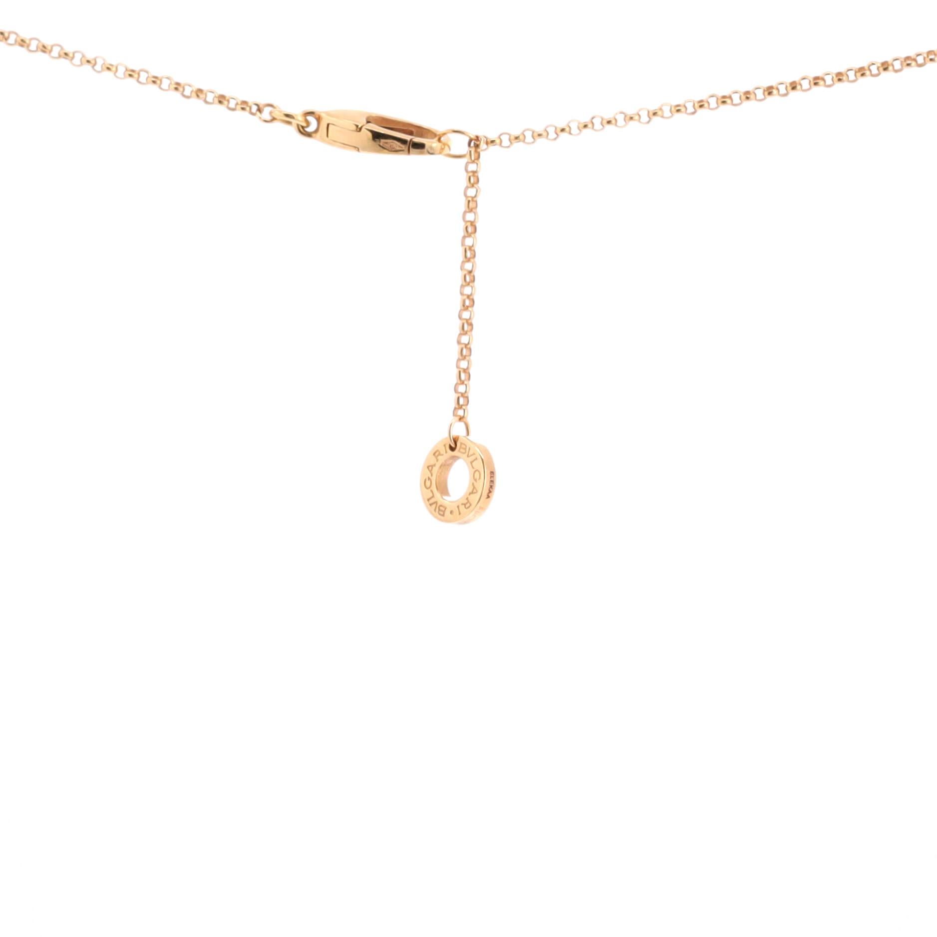 Women's Bvlgari Cuore Heart Pendant Necklace Bracelet 18K Rose Gold with Mother o