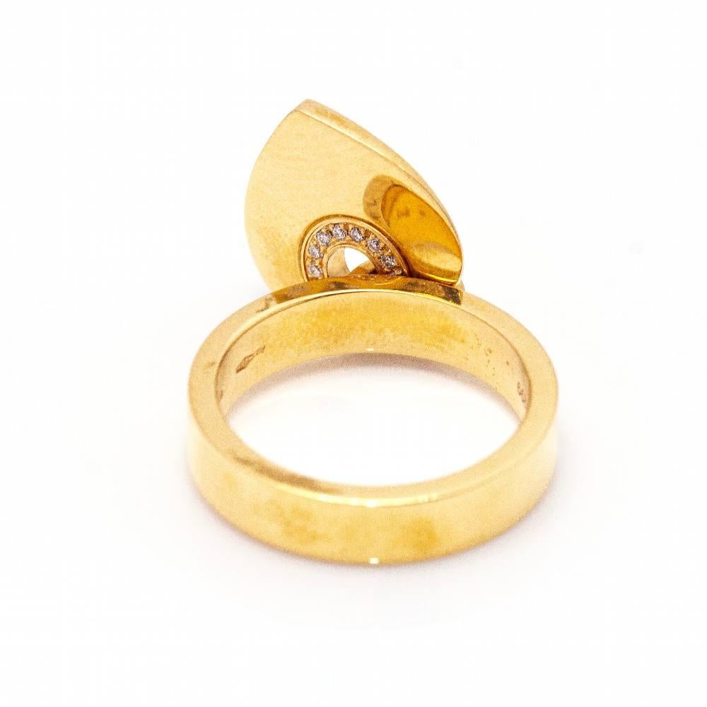 Brilliant Cut BVLGARI CUORE ring with Diamonds For Sale