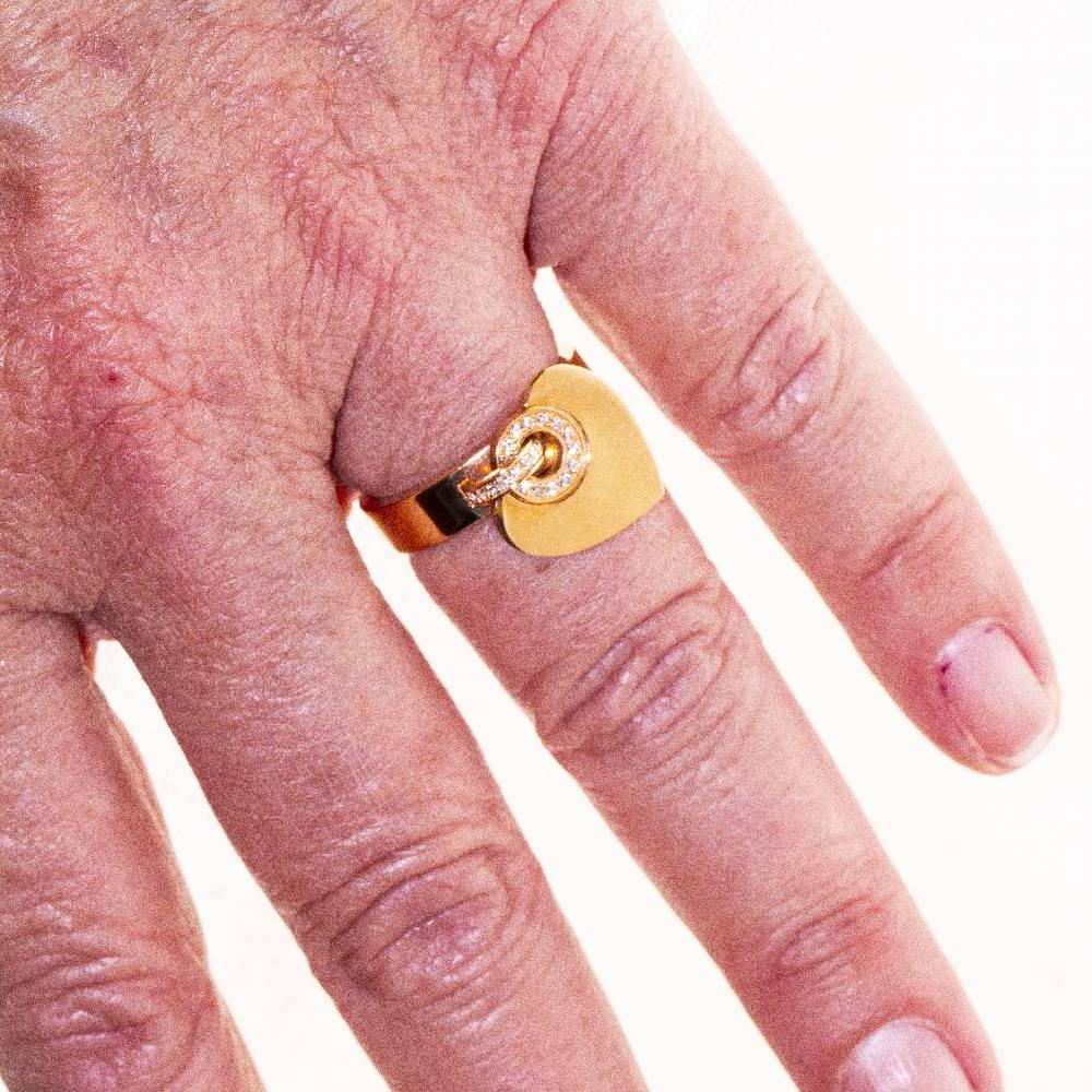 BVLGARI CUORE ring with Diamonds For Sale 3