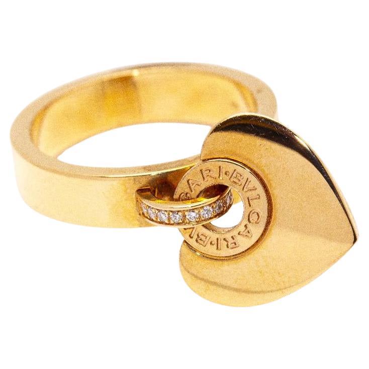 BVLGARI CUORE ring with Diamonds For Sale