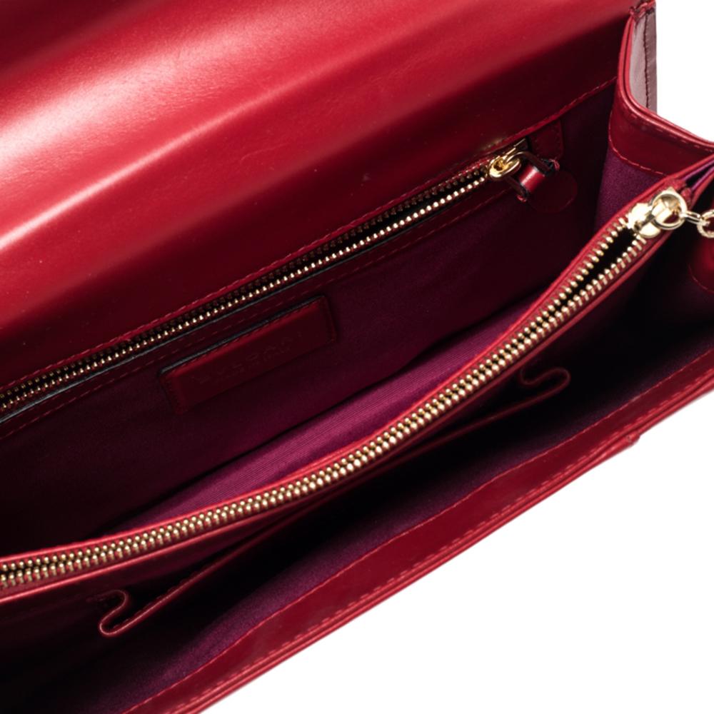 Women's Bvlgari Dark Red Leather Medium Serpenti Forever Shoulder Bag