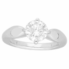 BVLGARI Dedicata a Venezia Ring 1.15ct G-VS2-VG Diamond Pt950 Platinum US3.75
