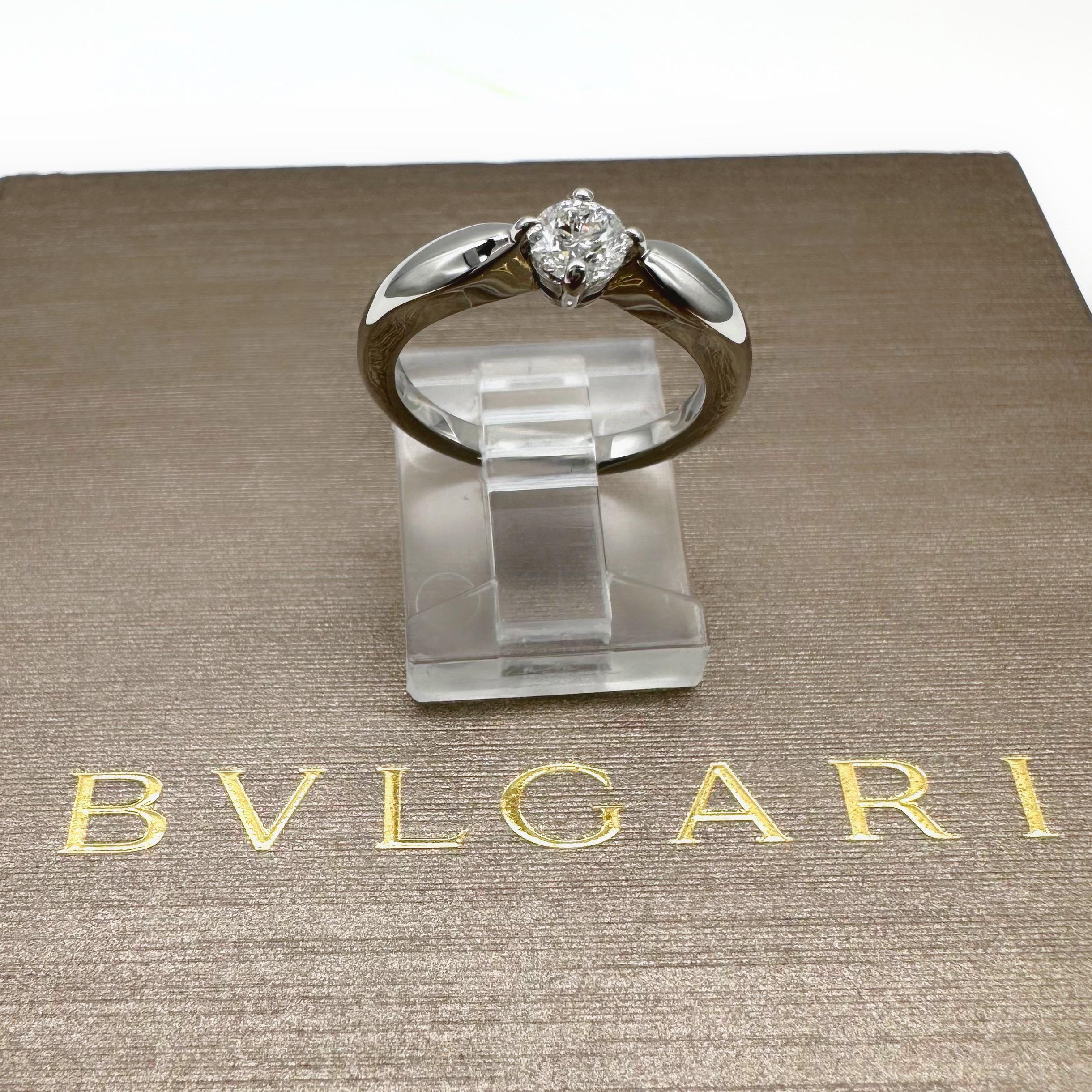 Bvlgari Dedicata a Venezia Torcello Round Diamond 0.30 Tcw Engagement Ring For Sale 3