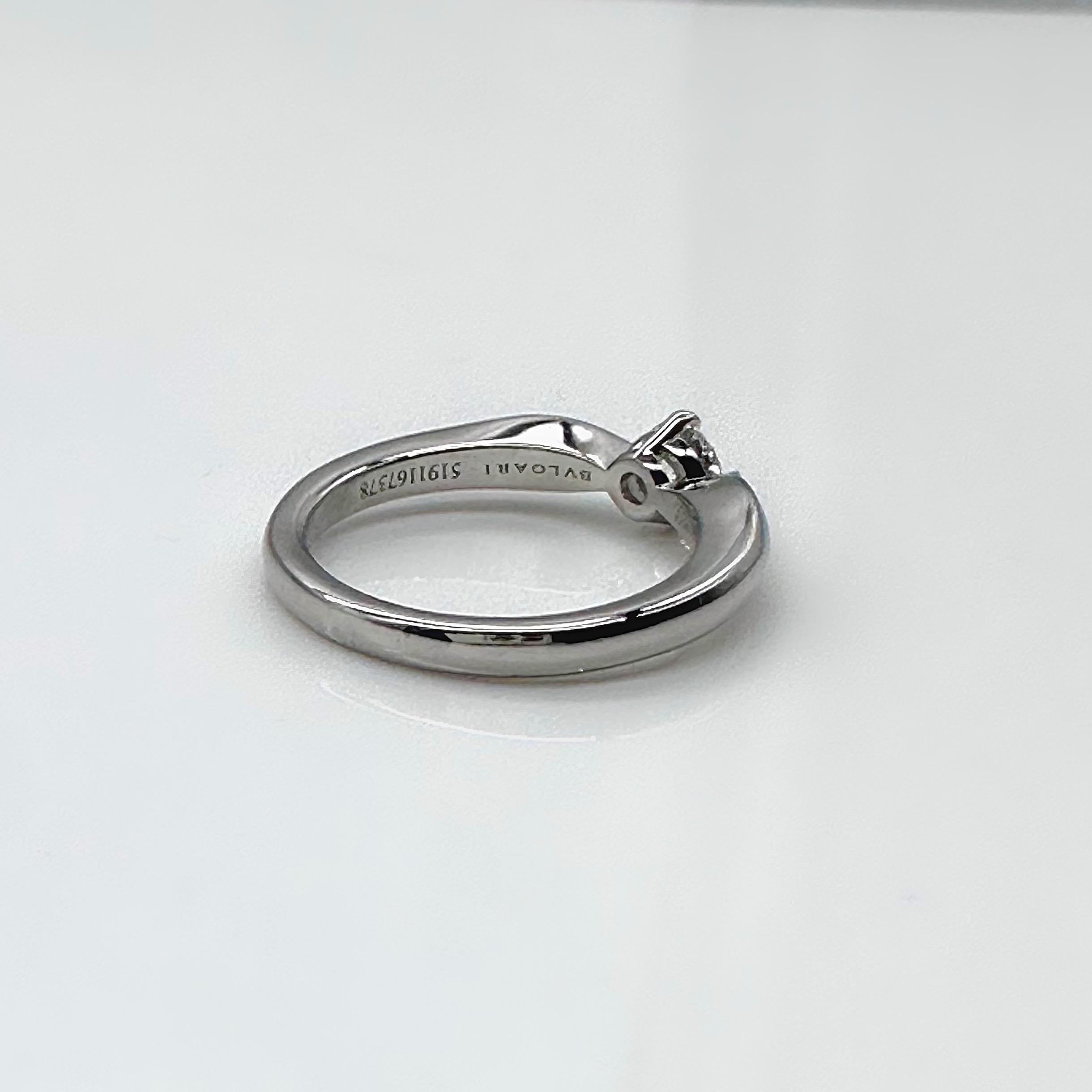 Bvlgari Dedicata a Venezia Torcello Round Diamond 0.30 Tcw Engagement Ring For Sale 8
