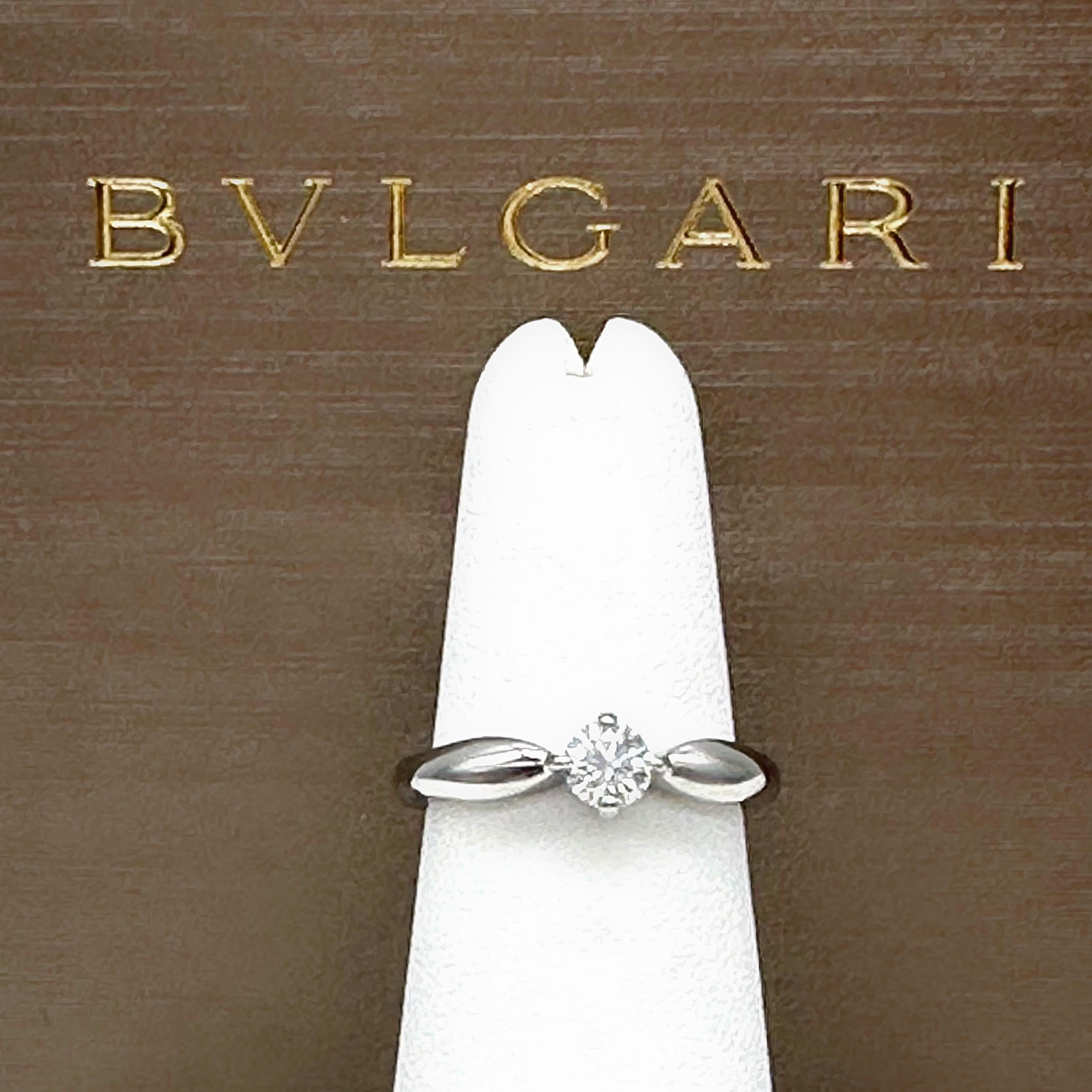 Bvlgari Dedicata a Venezia Torcello Round Diamond 0.30 Tcw Engagement Ring For Sale 10