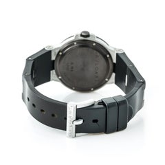 Bvlgari Diagano Al 38 a Men's Automatic Watch Aluminium Cream Rubber Band