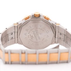 Bvlgari Diagono 0040 Professional 40mm Two-Tone Steel Gold Black Dial Watch