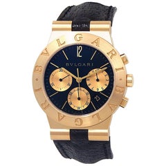 Bvlgari Diagono 18 Karat Yellow Gold Men's Watch Quartz CH 35 G