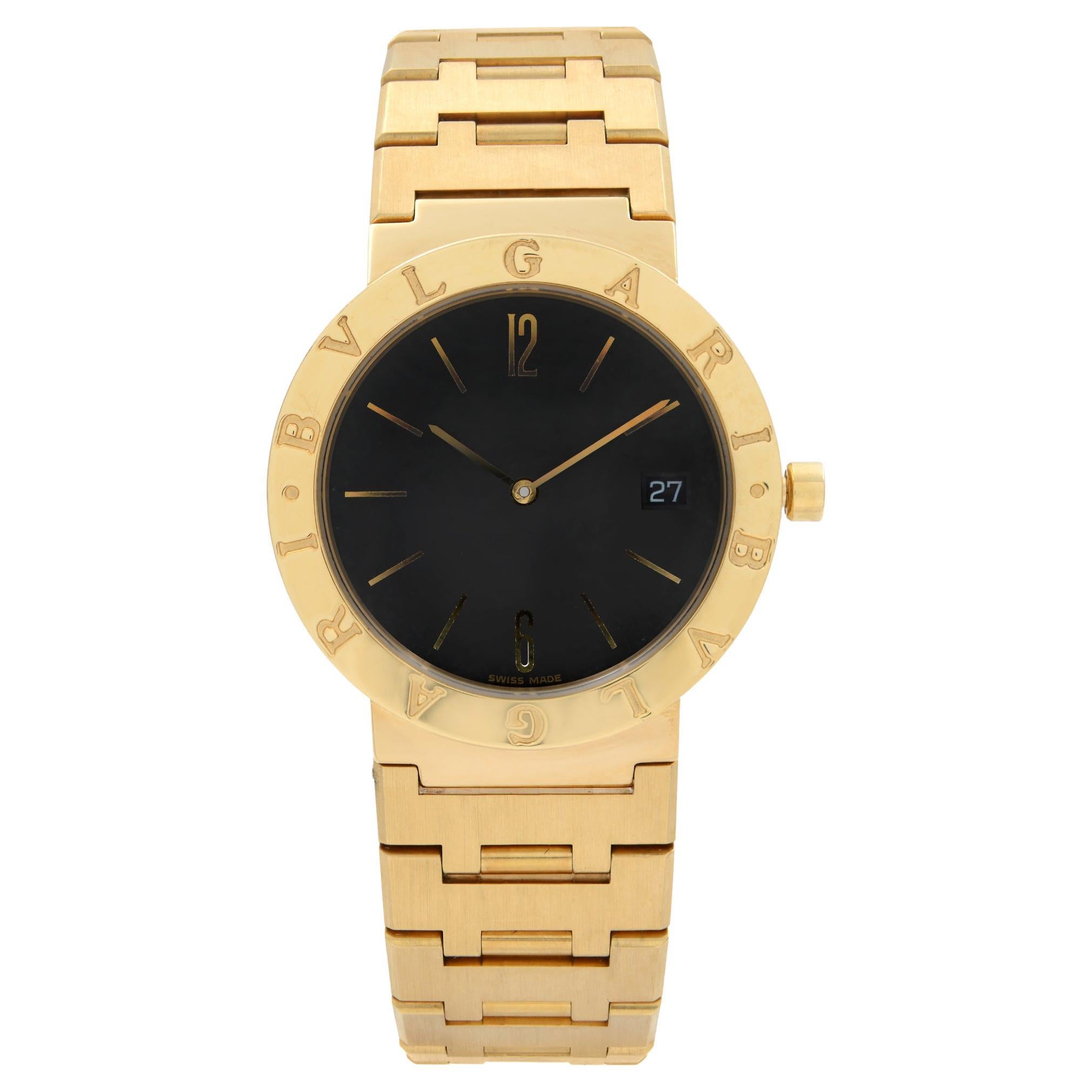 Bvlgari Bvlgari BB 33 SS CH, Black Dial, Certified and Warranty at ...