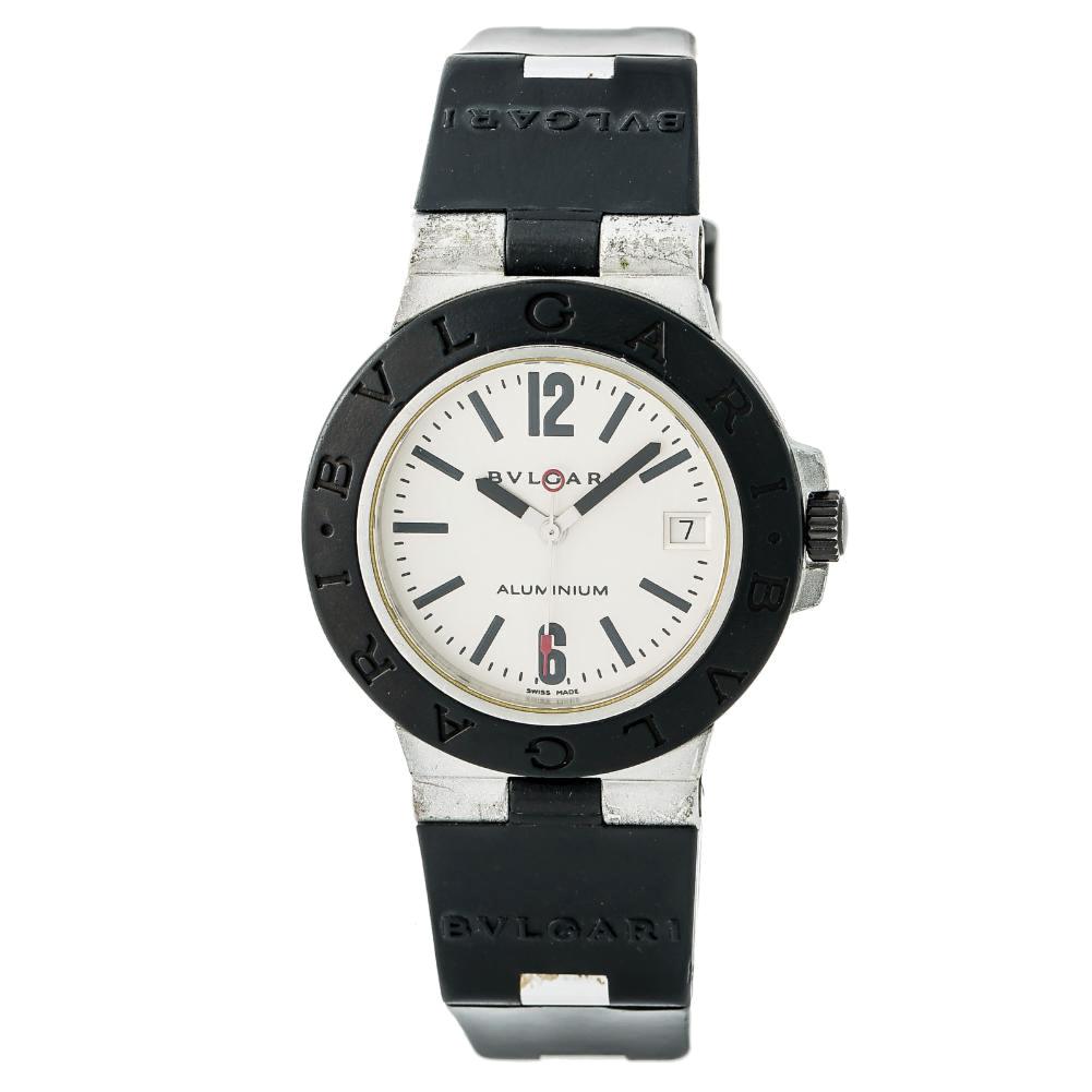 Bvlgari Diagono AL 38 A, Black Dial, Certified and Warranty