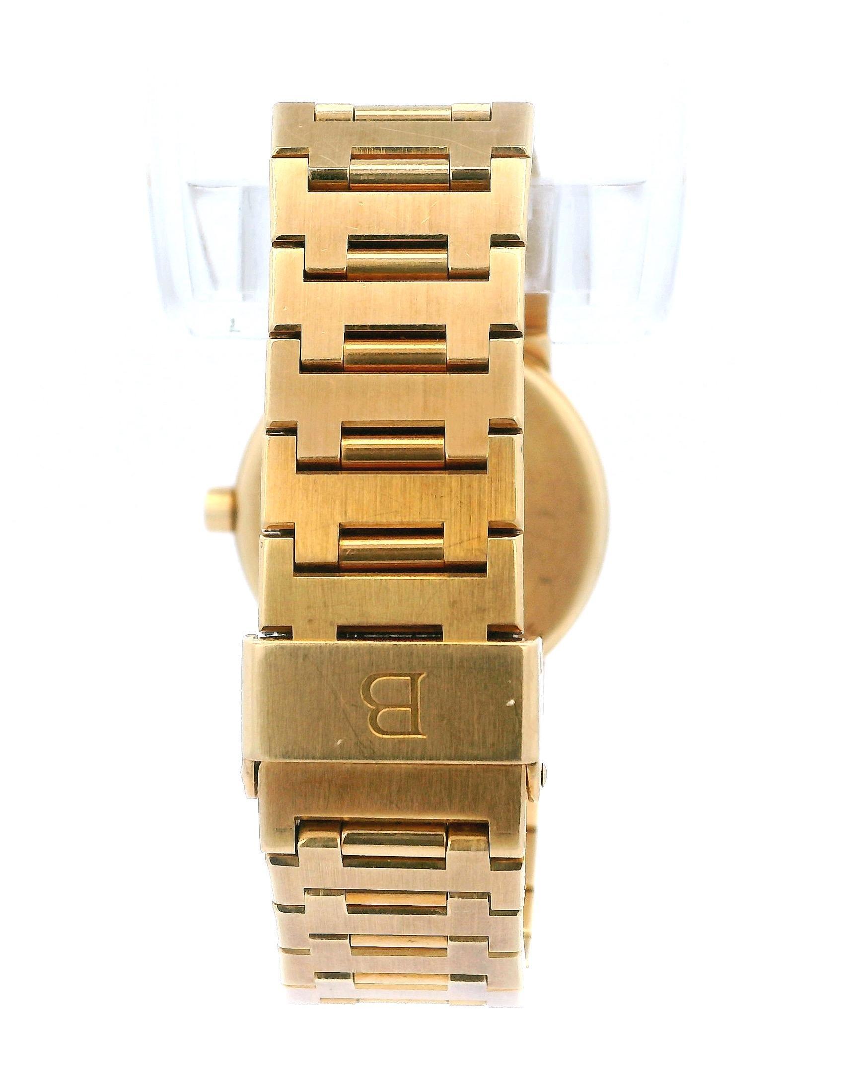 Bvlgari Diagono BB30GGD 18K Yellow Gold Ladies Watch For Sale 3