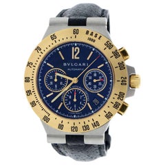 Bvlgari Diagono Chronograph 2-Tone 18 Karat Gold and Stainless Steel Watch