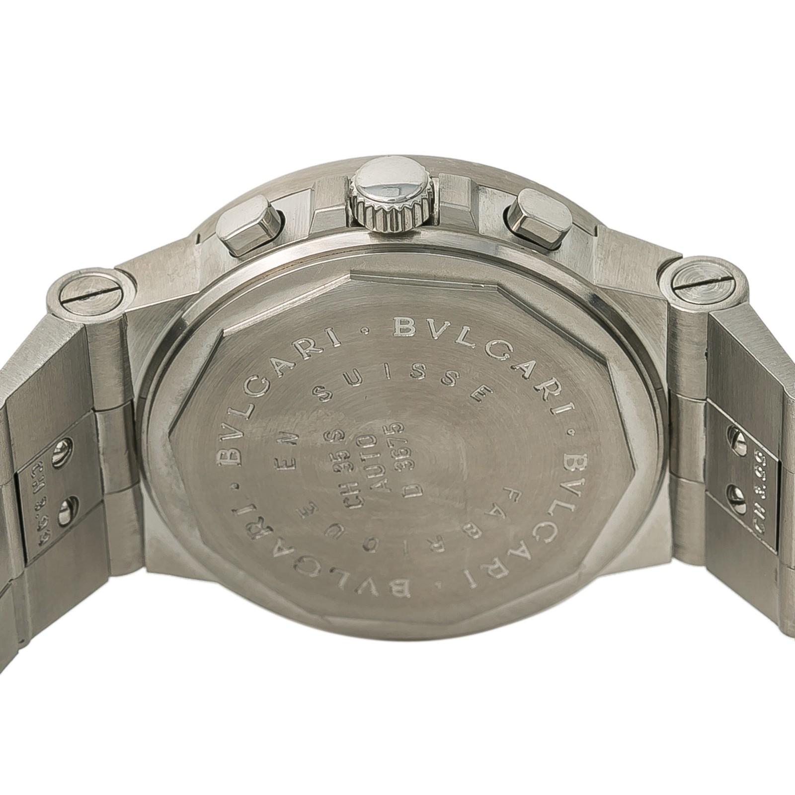 Bvlgari Diagono Chronograph CH 35 S Men's Automatic Watch White Dial SS ...