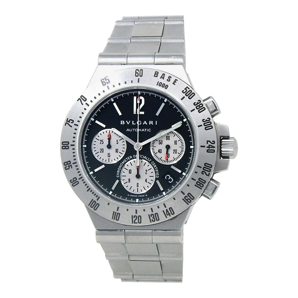 Bvlgari Diagono Chronograph Stainless Steel Automatic Men's Watch CH40STA For Sale