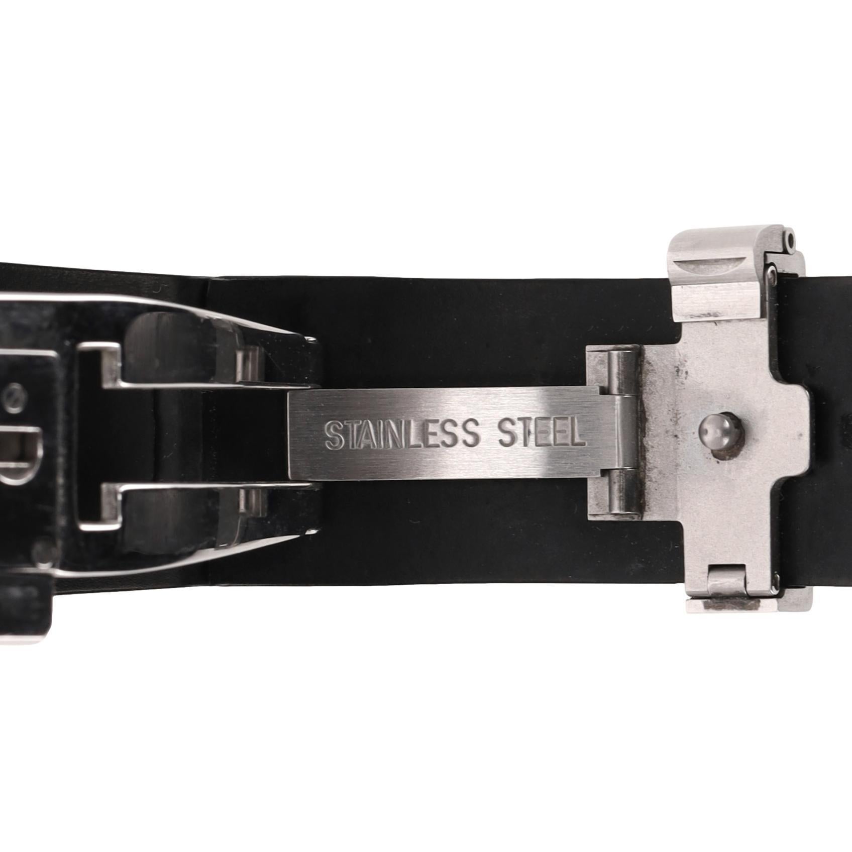 Orologio cronografo Bvlgari Diagono in acciaio con cinturino in ceramica in vendita 3