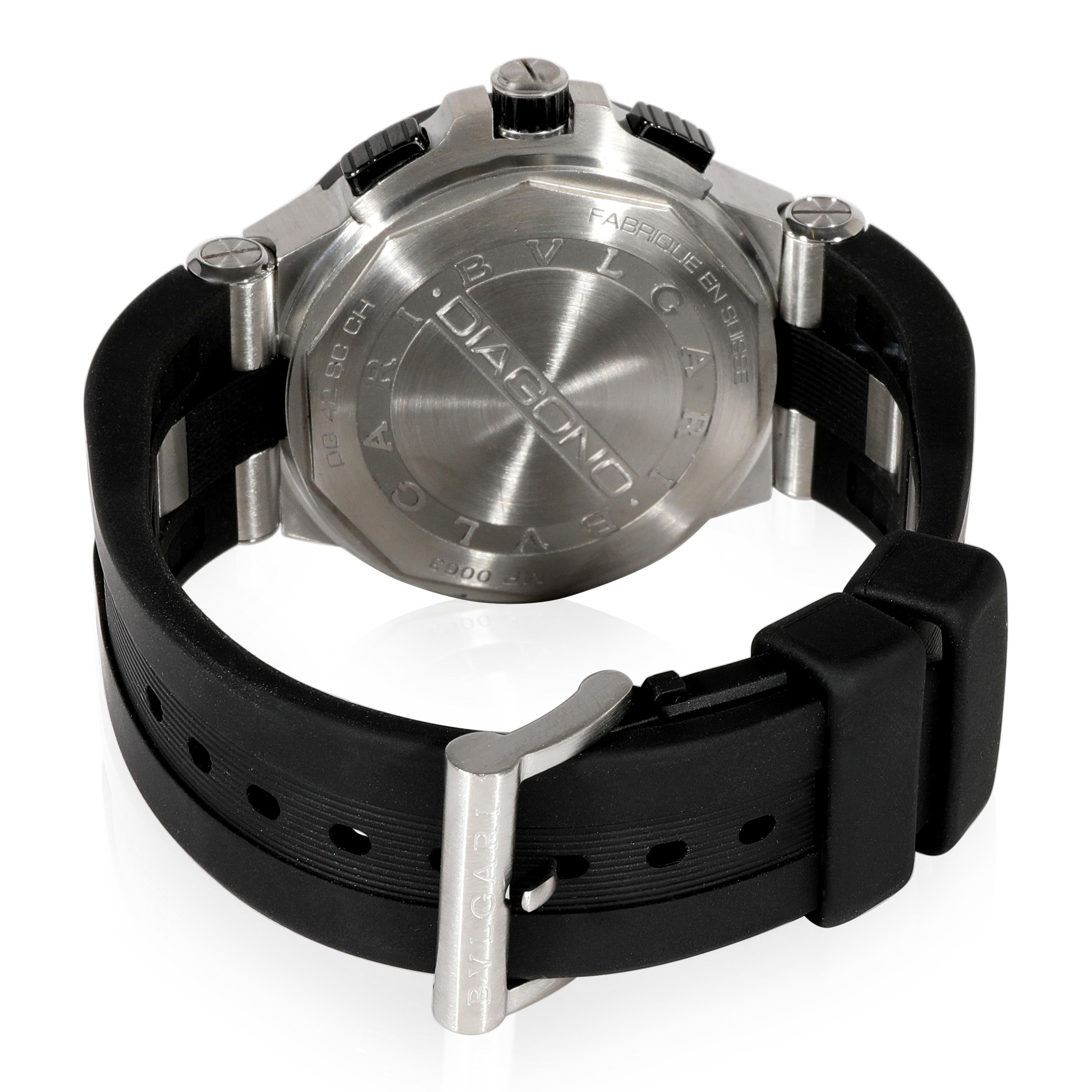 BVLGARI Diagono DG42SCCH Men's Watch in  Stainless Steel/Ceramic

SKU: 118949

PRIMARY DETAILS
Brand: BVLGARI
Model: Diagono
Country of Origin: Switzerland
Movement Type: Mechanical: Automatic/Kinetic
Year of Manufacture: 2010-2019
Condition: Retail