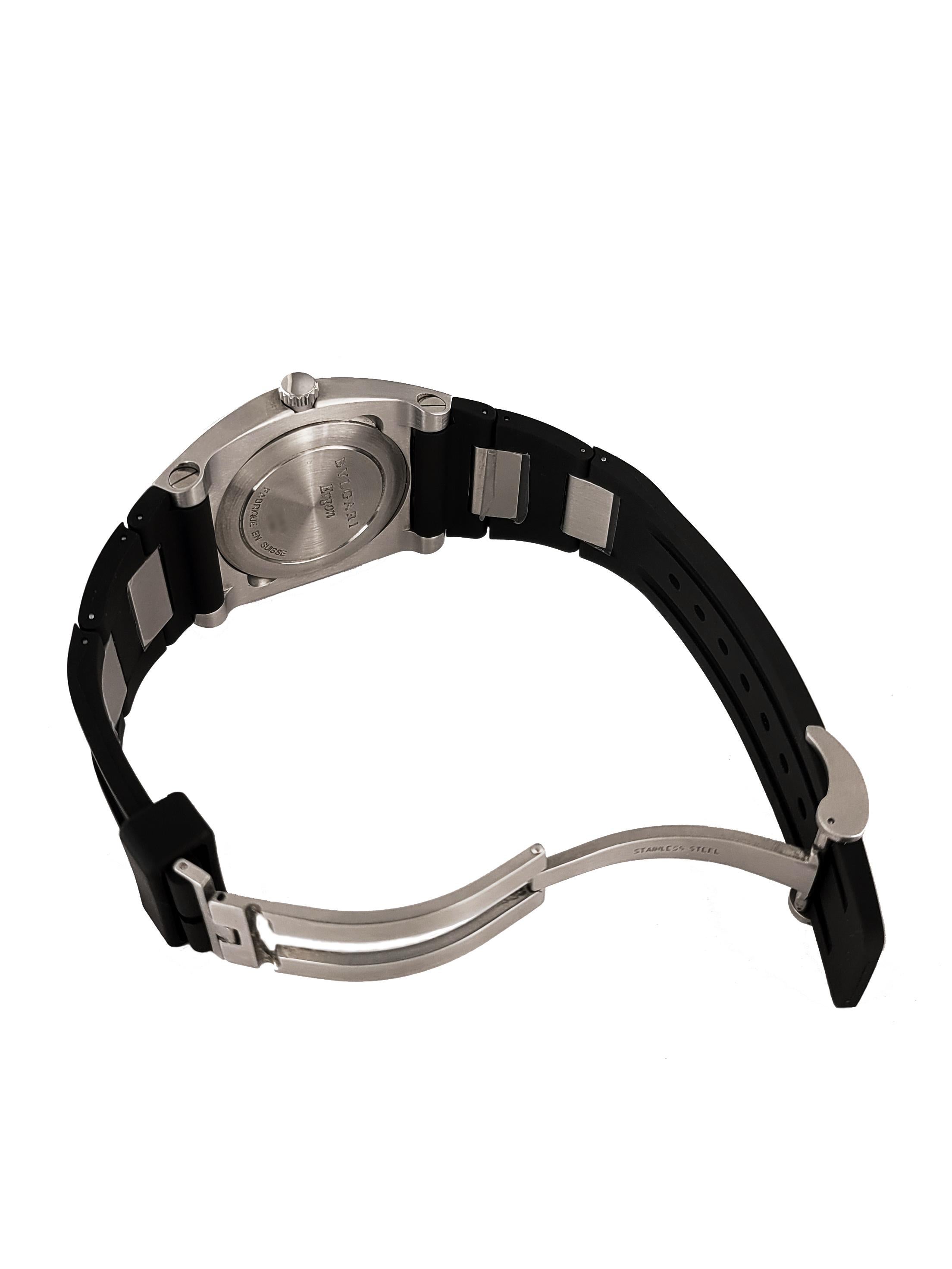 Men's Bvlgari Diagono Ergon EG40S 40mm Watch For Sale