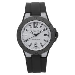 Bvlgari Diagono Magnesium Ceramic Silver Dial Automatic Mens Watch 102427