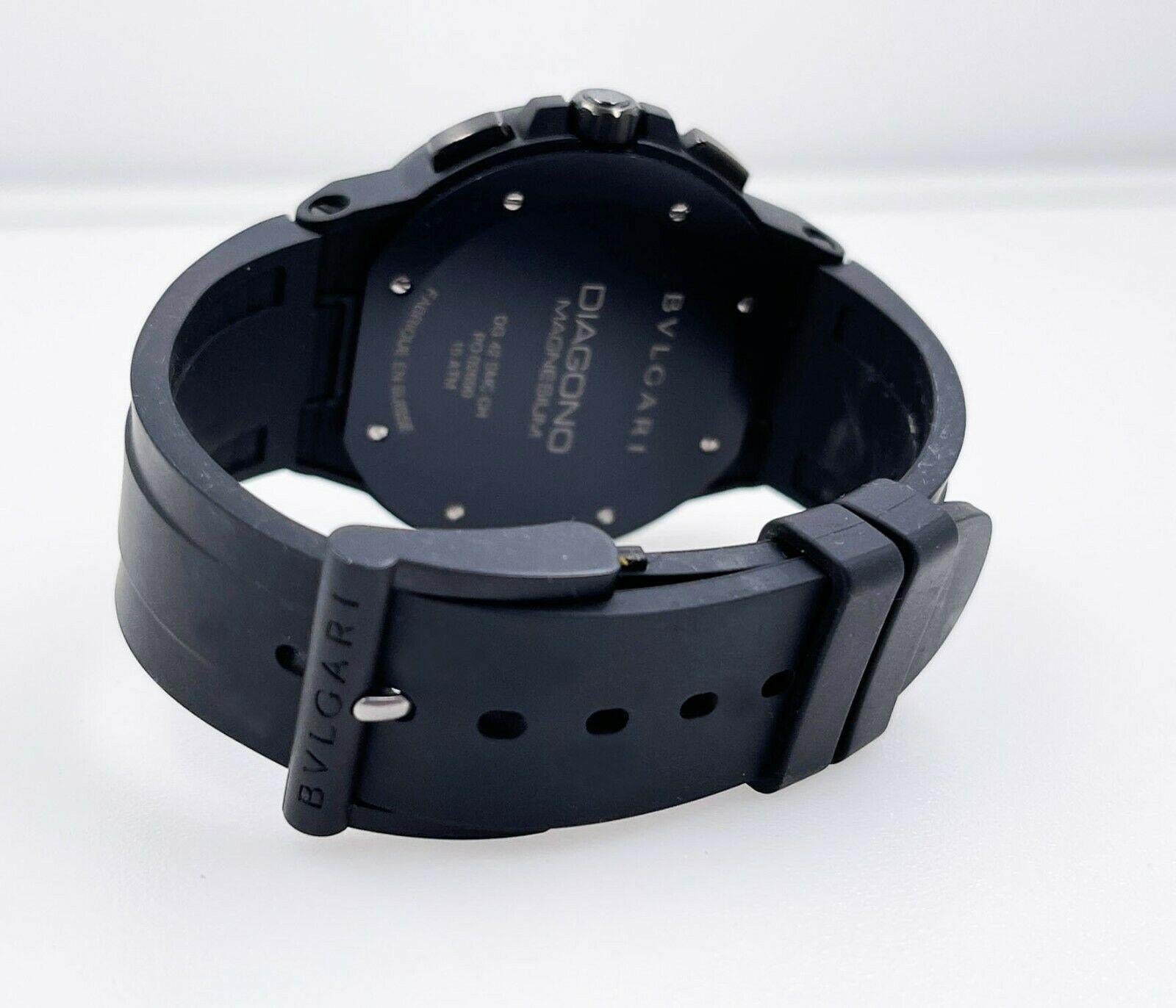 Bvlgari Diagono Magnesium Chronograph DG 42 SMC Schwarzes Keramikkasten-Papier Herren