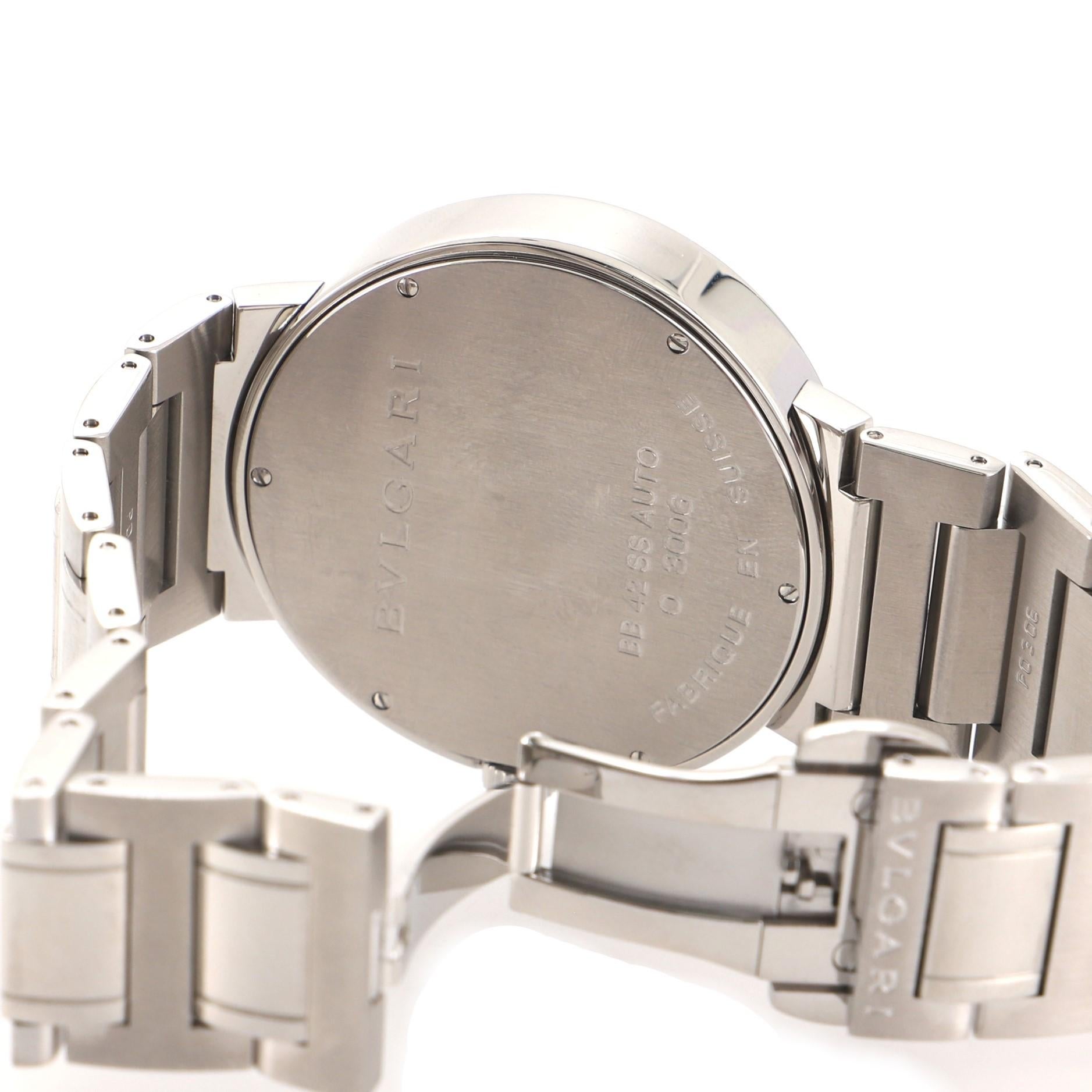 Women's or Men's Bvlgari Diagono Professional Automatic Watch Stainless Steel