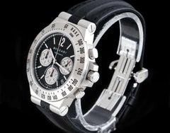 Bvlgari Diagono Professional Chrono Steel Black Dial CH40STA Automatic Watch