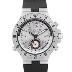 Bvlgari Diagono Professional GMT Steel Silver Dial Automatic Watch GMT40S