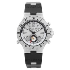 Bvlgari Diagono Professional GMT Steel Silver Dial Automatic Watch GMT40S