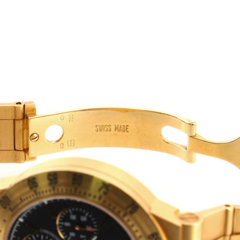 Women's or Men's Bvlgari Diagono Professional Pro Terra Chronograph Automatic Watch Yellow Gold40