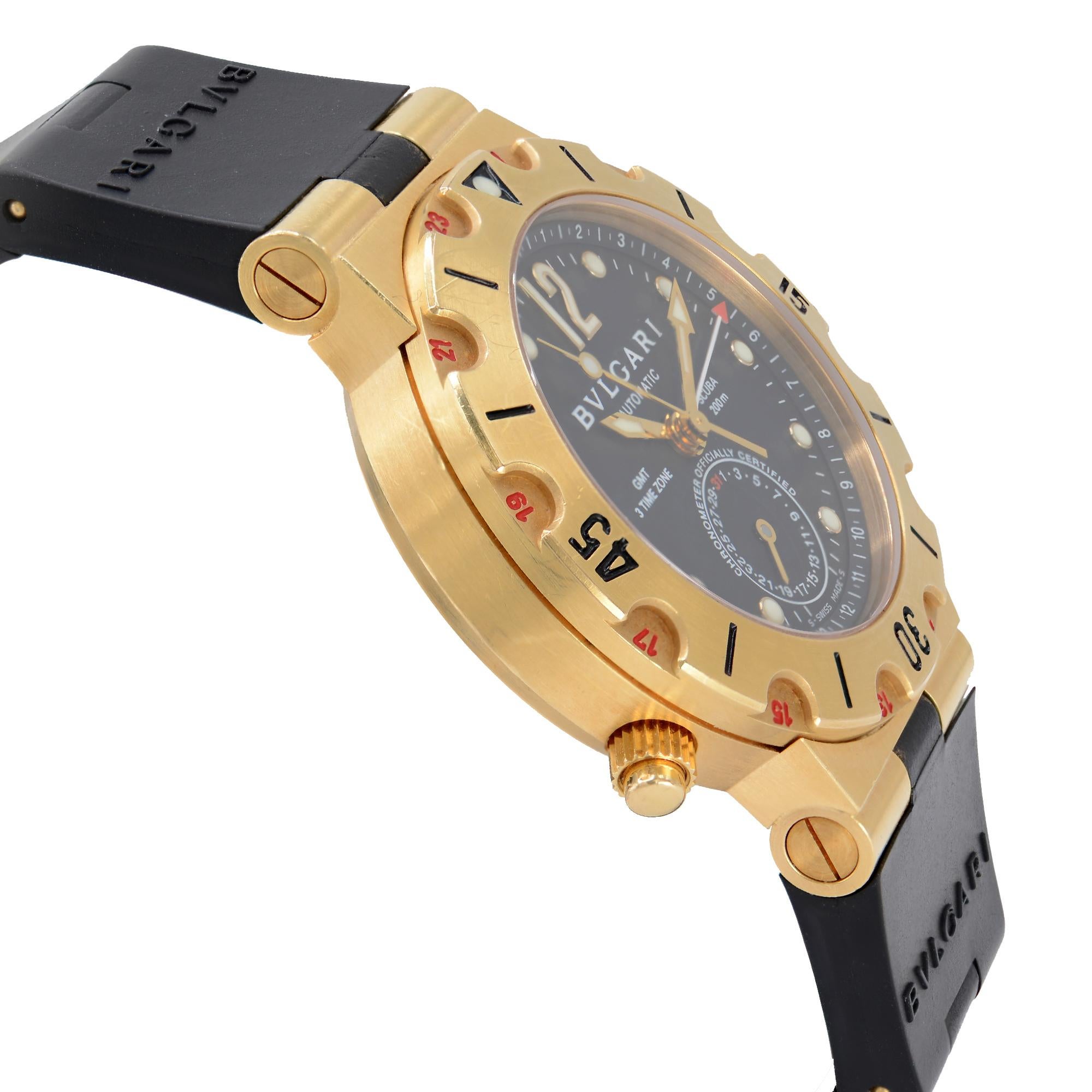 bvlgari 18k gold watch
